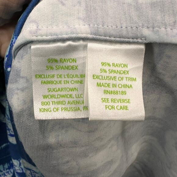 Lilly Pulitzer Size 16 Carlotta Stretch Shift Dress Joy Ride Elephant Coastal - Picture 7 of 12